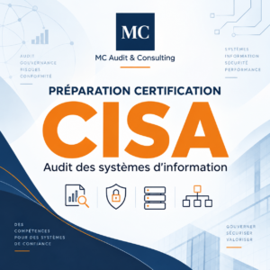 Affiche MC Audit & Consulting pour la préparation à l’examen CISA